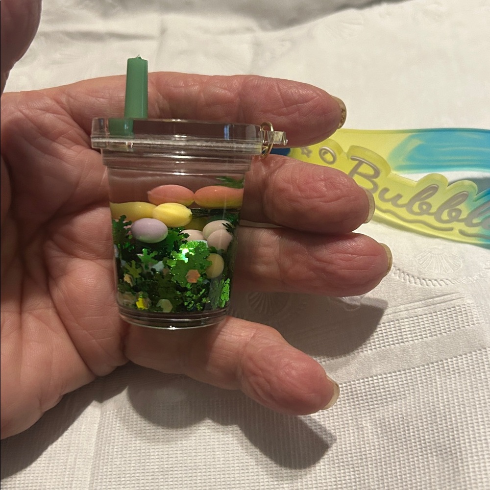 Bubble Boba Tea GREEN Keychain Bag Charm 🫧🫧🧋🧋🪆New